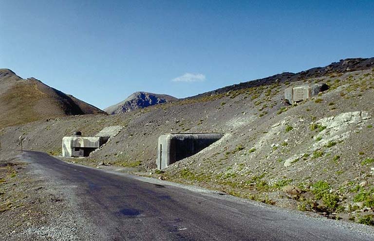 ouvrage fortifié dit abri du col de Restefond, de l'organisation défensive de l'Ubaye.