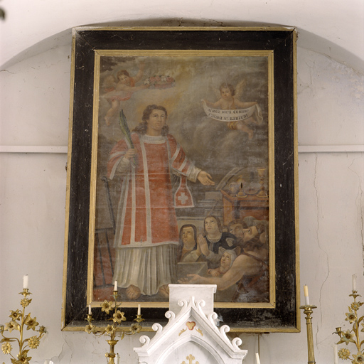 tableau d'autel : La Charité de saint Laurent