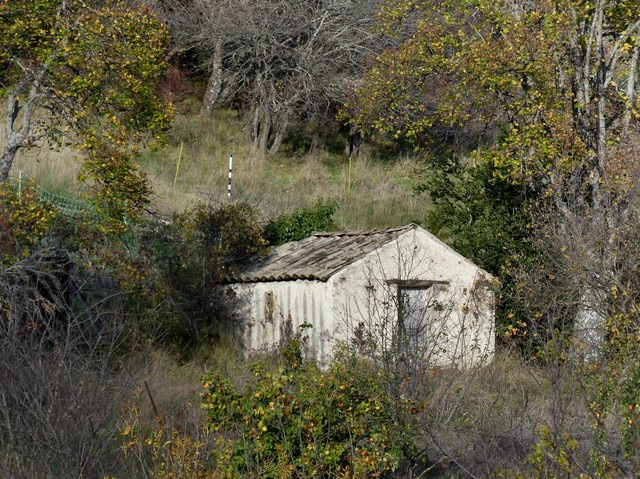 Vue d'ensemble d'un petit « cabanon », au Lastic.