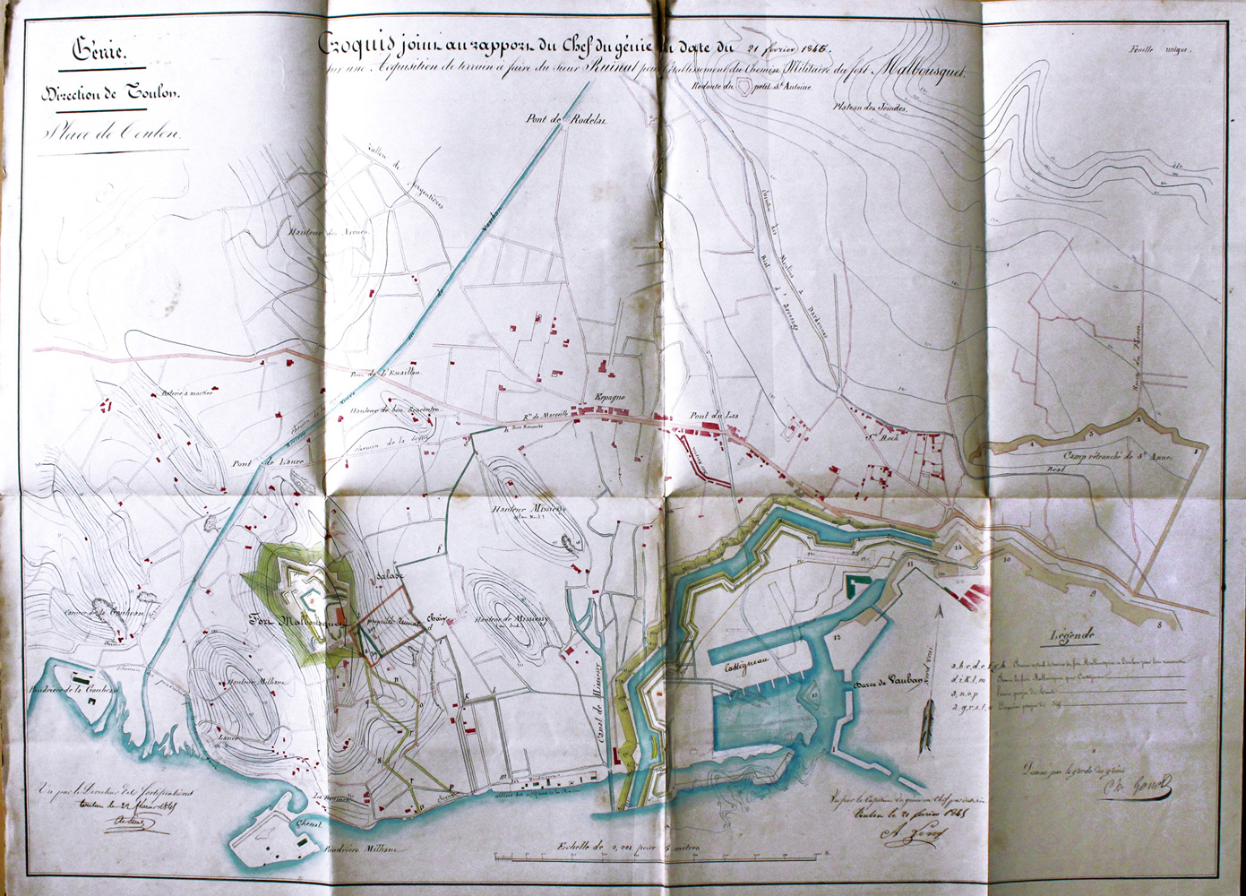 fortification d'agglomération, extension nord-ouest et darse Castigneau