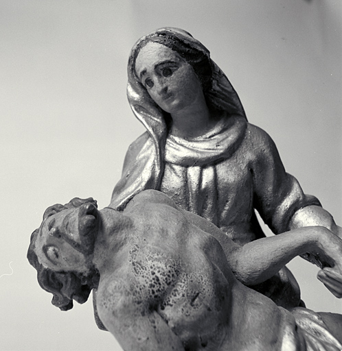 groupe sculpté (statuette) : Vierge de Pitié