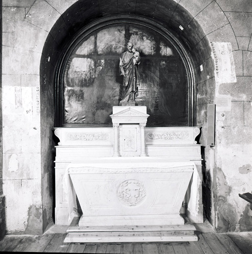 Ensemble de saint Joseph (autel, gradins d'autel (2), tabernacle,statue) (N° 1)