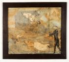 ex-voto, tableau : Chute d'un homme avec son enfant, Lucio Cornien