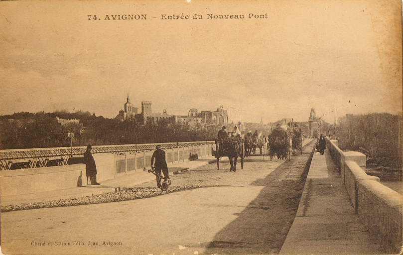 pont en pierre sur le bras de Villeneuve dit Nouveau Pont