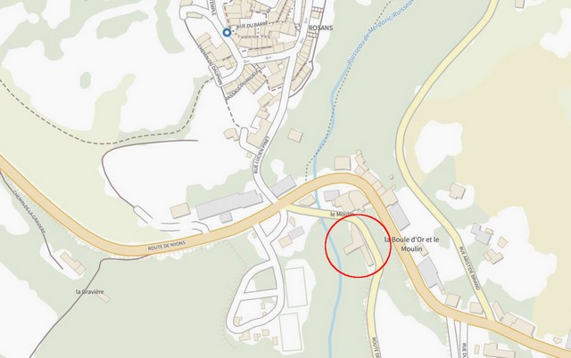 Localisation sur le plan IGN de 2024. Echelle d'origine 1/5 000.