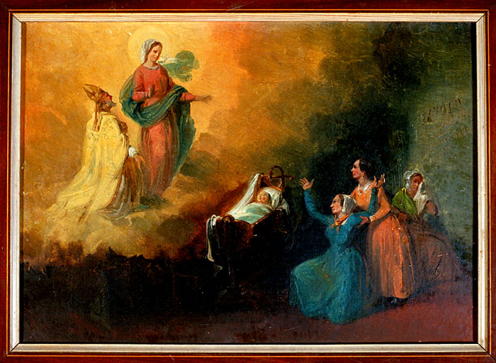 tableau, ex-voto : Demande de guérison de Joséphine Marin