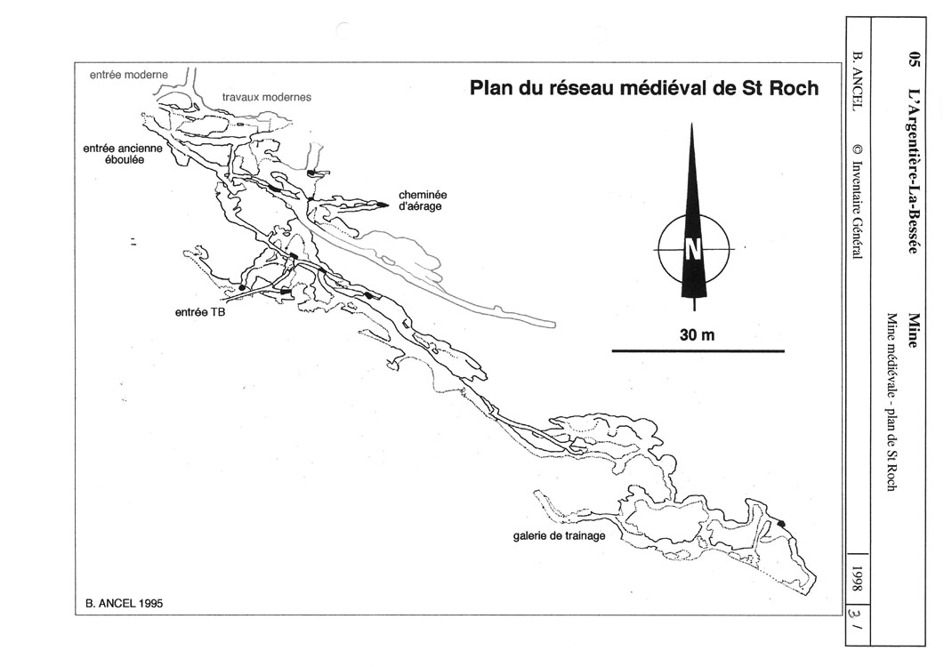 mine d'argent du Fournel (mine de plomb argentifère) : exploitation médiévale