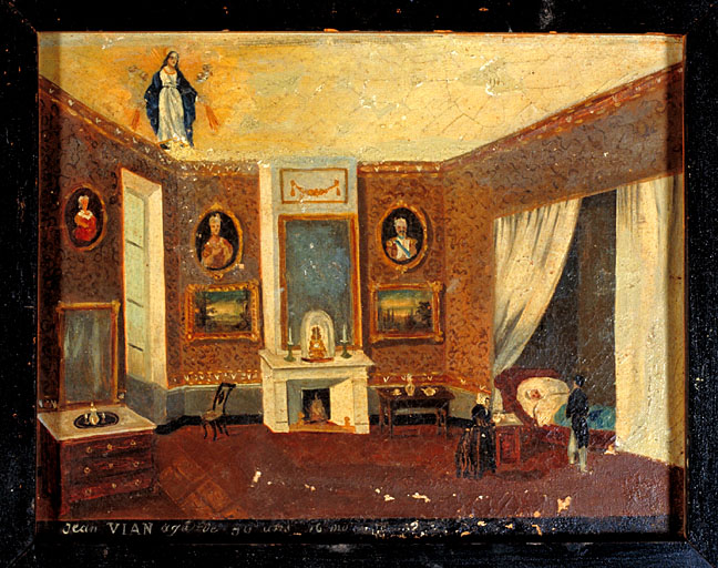 tableau, ex-voto : Demande de guérison de Jean Vian