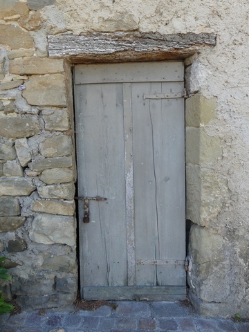 Elévation ouest, premier niveau. Porte.