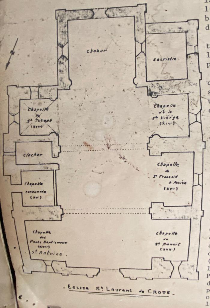  Eglise Saint-Laurent de Crots, [plan].