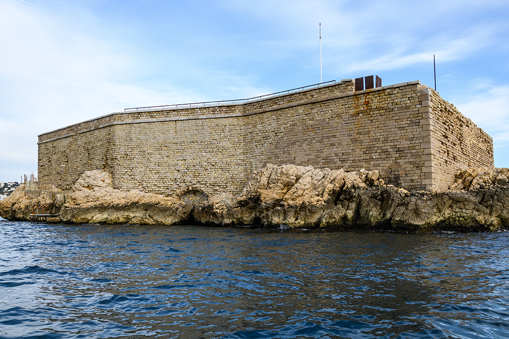 Elévation extérieure du mur d'enceinte vue de l'ouest