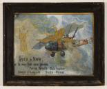 ex-voto, tableau : Avion en feu, Pierino Forcella