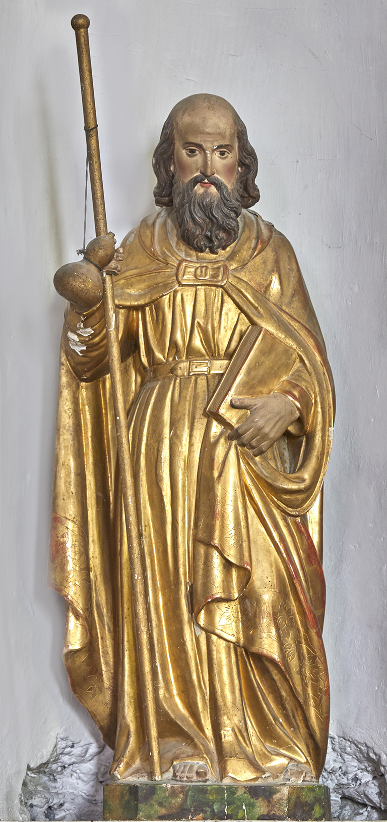 Statue (petite nature) : saint Jacques le Majeur