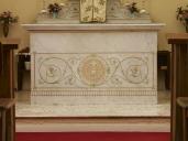 maître-autel dit autel de saint Martin, gradins d'autel (3), tabernacle