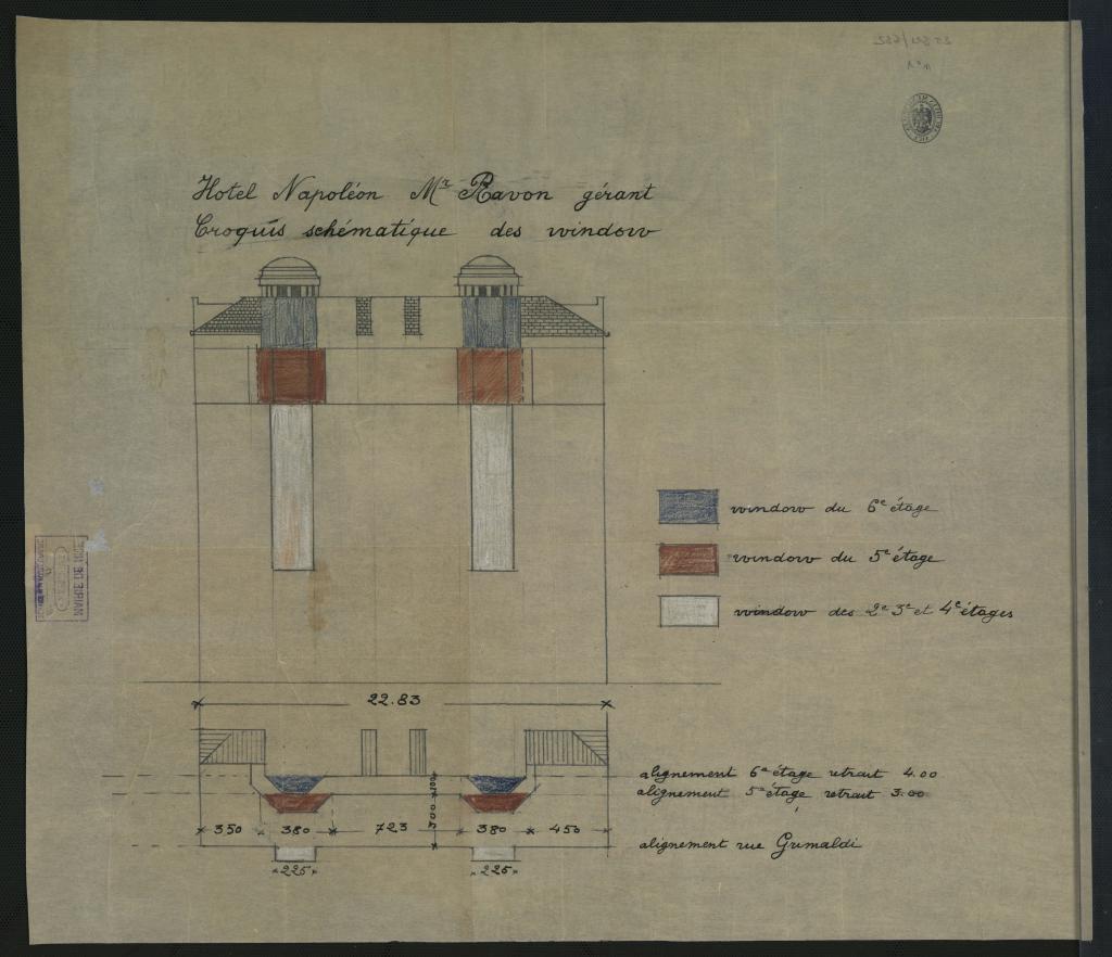 hôtel de voyageurs dit Napoléon, actuellement Hôtel Mercure Grimaldi et immeuble dit Palais François 1er