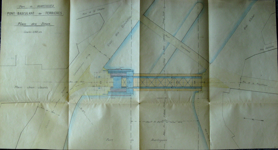 pont dit pont métallique ou pont basculant de Ferrières