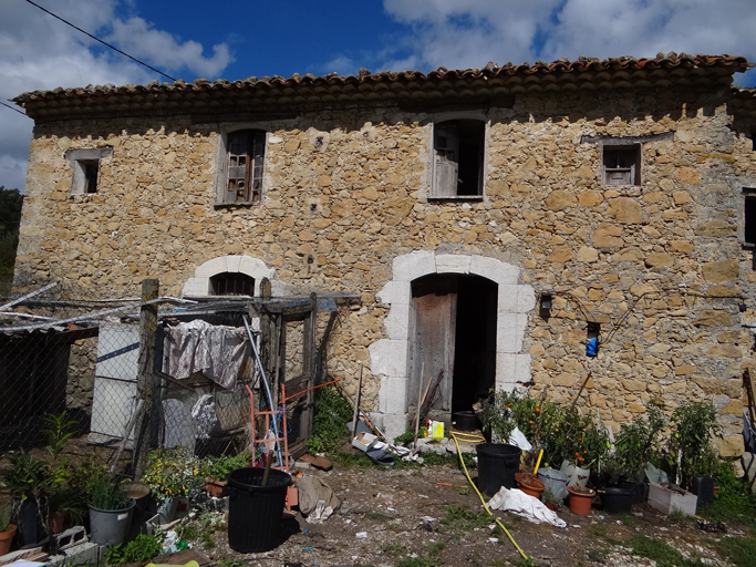 Bâtiment ouest : grand logis occidental. Elévation sud.