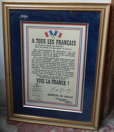 affiche : A tous les Français, dite appel du 18 juin