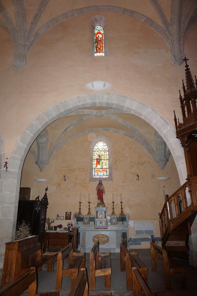 Vue intérieure de la deuxième chapelle latérale nord.