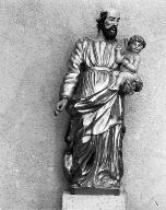 statue (petite nature) : saint Joseph et l'Enfant Jésus