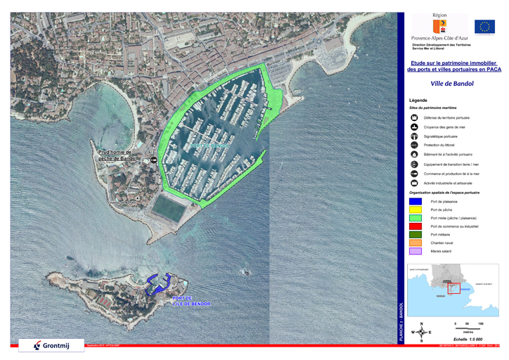 Ports et aménagements portuaires de la commune de Bandol
