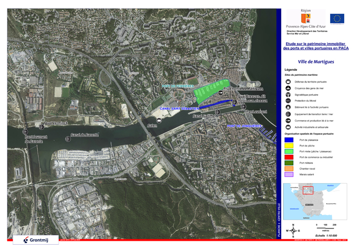 Les aménagements portuaires de la commune de Martigues