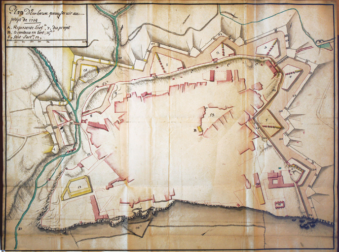 Plan d'Embrun pour servir au projet de 1714.