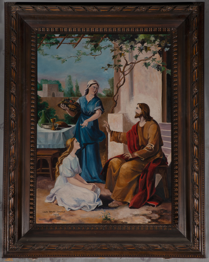 Tableau : Jésus chez Marthe et Marie