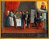 tableau, ex-voto : Demande de guérison de Claire Bérenguier