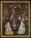 Tableau d'autel : Donation du rosaire avec Louis XIII