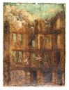ex-voto, tableau : Chute d'un ouvrier tombant d'un échafaudage (N° 2)