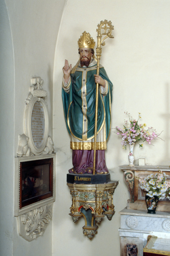 statue (grandeur nature) : Saint Lambert