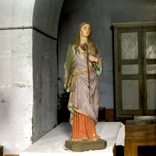 statue (petite nature) : Sainte Philomène