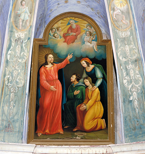 tableau : Sainte Marie Salomé présente ses fils au Christ