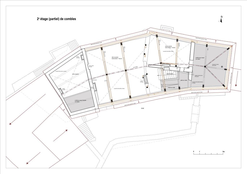 Plan du second étage de combles