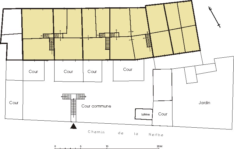 ferme puis immeubles à logements