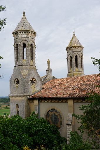 Vue des tourelles depuis le sud.