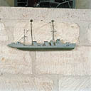 ex-voto, maquette : Bateau de guerre dit W2