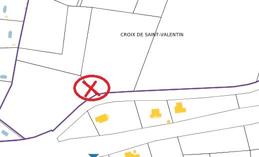 Croix de chemin dite croix de Saint-Valentin