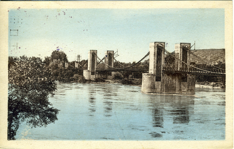 pont suspendu de Roquemaure