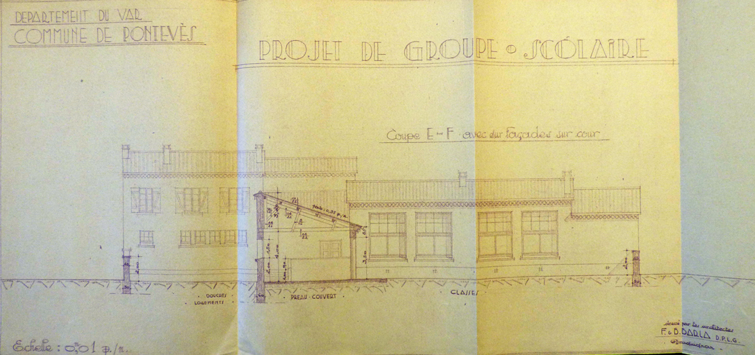 maison, actuellement école