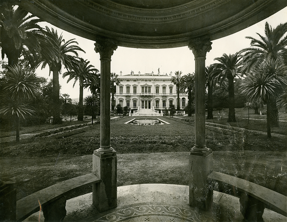 jardin d'agrément de la Villa Torre di Cimella, actuellement jardin de l'immeuble en copropriété Les Jardins de Cemenelum