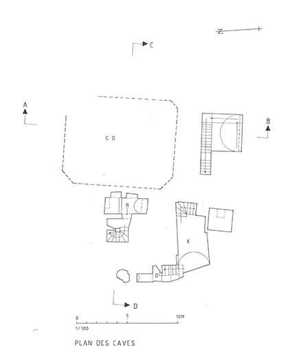 Plan des caves.