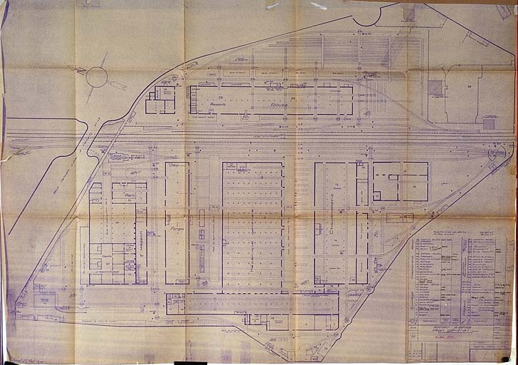 usine de matériel ferroviaire dite ateliers Sncf, actuellement établissement de bienfaisance, centre culturel, centre de formation