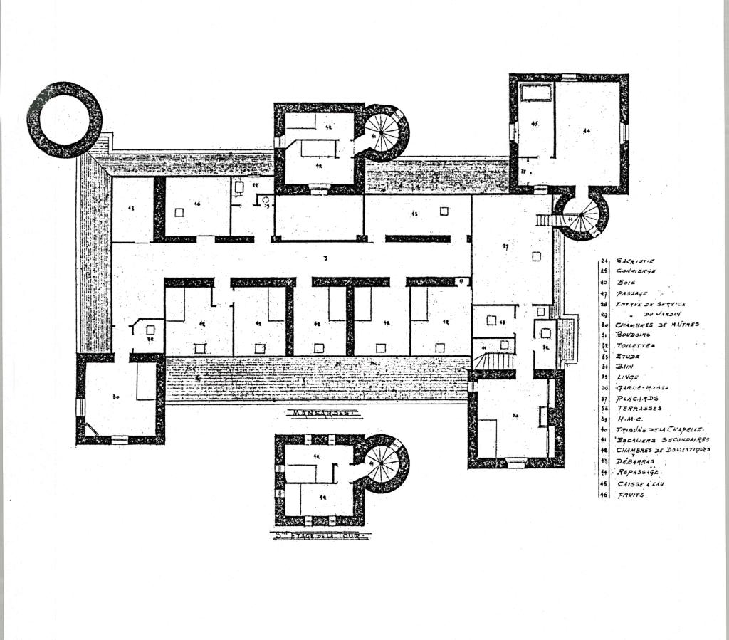maison dite Château Sainte-Ursule ou Château des Tours, puis hôtel de voyageurs dit Hôtel du Parc, actuellement Résidence du Parc Vallombrosa