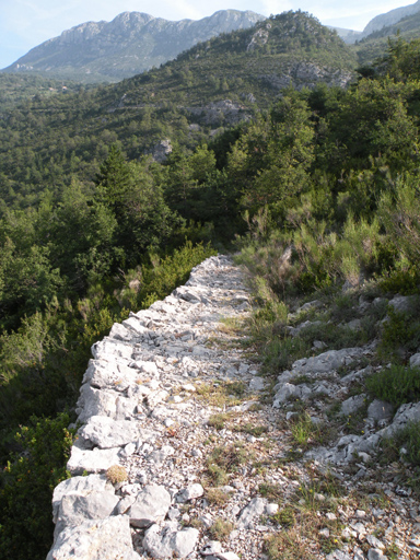 Coste Marine. Ancien chemin de Rougon à Chateauneuf.