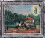 ex-voto, tableau : Arbre tombé sur deux enfants, Gallo