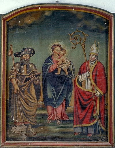 tableau : La Vierge, saint Jacques et saint Ours