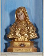 Buste-reliquaire (socle-reliquaire) : sainte Anne