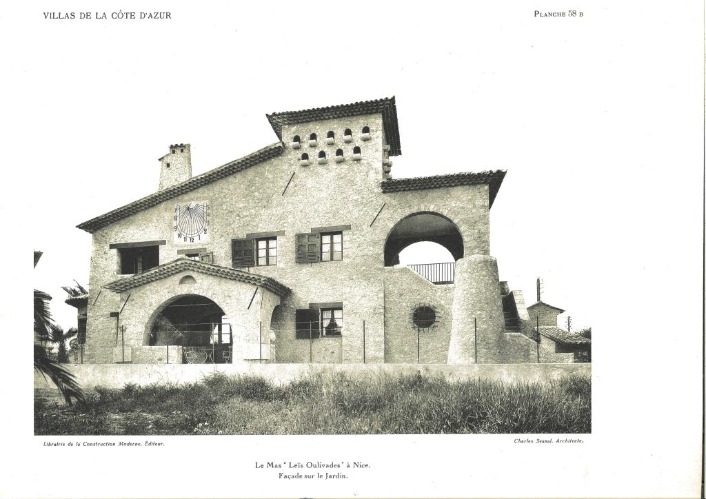 maison de villégiature (villa balnéaire) dite Mas "Leïs Oulivades", actuellement Villa Monara